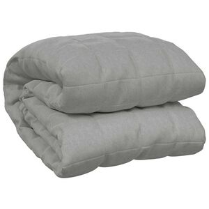 vidaXL Couverture lest&eacute;e Gris 220x235 cm 15 kg Tissu