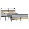 vidaXL Cadre de lit sans matelas 120x190 cm cm ch&ecirc;ne sonoma