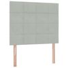 vidaXL Lit avec rangement et matelas Gris clair 120 x 200 cm Velours