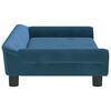 vidaXL Lit pour chien bleu 100x50x21 cm velours