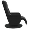 vidaXL Fauteuil inclinable de massage avec repose-pied noir velours