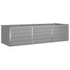 vidaXL Jardini&egrave;re Gris clair 195 x 100 x 45 cm Acier galvanis&eacute;