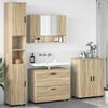 vidaXL Ensemble de mobilier de salle de bain 4 pcs Ch&ecirc;ne Sonoma