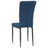 vidaXL Chaises &agrave; manger lot de 2 Bleu Velours
