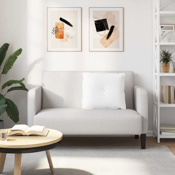 vidaXL Coussin de Dos Blanc 60 x 19 x 50 cm tissu