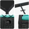 vidaXL Ensemble de salle &agrave; manger pour jardin 7 pcs Noir polyrotin