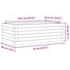 vidaXL Jardini&egrave;re cire marron 70x40x23 cm bois de pin massif
