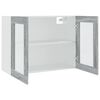 vidaXL Vitrine suspendue "Lyon" Gris Sonoma 80 x 31 x 60 cm Bois d'ing&eacute;nierie