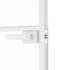 vidaXL Porte d'intérieur Blanc 93x201,5 cm Trempé verre aluminium fin