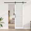 vidaXL Porte coulissante Blanc et Noir 78 x 232 cm