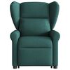 vidaXL Fauteuil inclinable de massage Vert fonc&eacute; Tissu