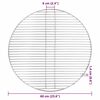 vidaXL Grille de barbecue Argent&eacute; 60 x 60 cm Acier inoxydable