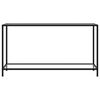 vidaXL Table console Transparent 140x35x75 cm Verre tremp&eacute;