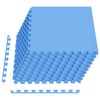 vidaXL Tapis de sol de piscine 50 pc Bleu 18 m&sup2; Mousse EVA