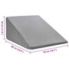 vidaXL Coussin pour les jambes Uni Gris 60 x 50 x 30 cm