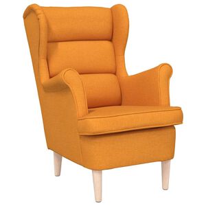 vidaXL Fauteuil jaune fonc&eacute; 74x84x100 cm tissu