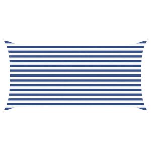 vidaXL Voile d'ombre Bleu et Blanc 4 x 2 m 100 % polyester Oxford