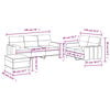 vidaXL Ensemble de canap&eacute;s 3 pcs avec coussins noir tissu