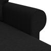 vidaXL Canap&eacute; Noir 215 x 138 x 80 cm tissu