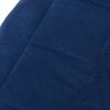 vidaXL Couverture lest&eacute;e Bleu 138x200 cm 6 kg Tissu