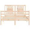 vidaXL Cadre de lit sans matelas 120x200 cm bois massif