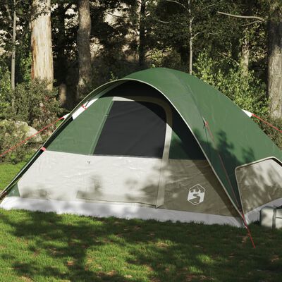 vidaXL Tente familiale à dôme 6 personnes vert imperméable