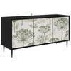 vidaXL Meuble TV GOTHA 102 x 33 x 51 cm Ch&ecirc;ne noir Bois d'ing&eacute;nierie