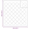 vidaXL Ensemble de Duvet 3 pcs Blanc Microfibre et Plumes D'oie