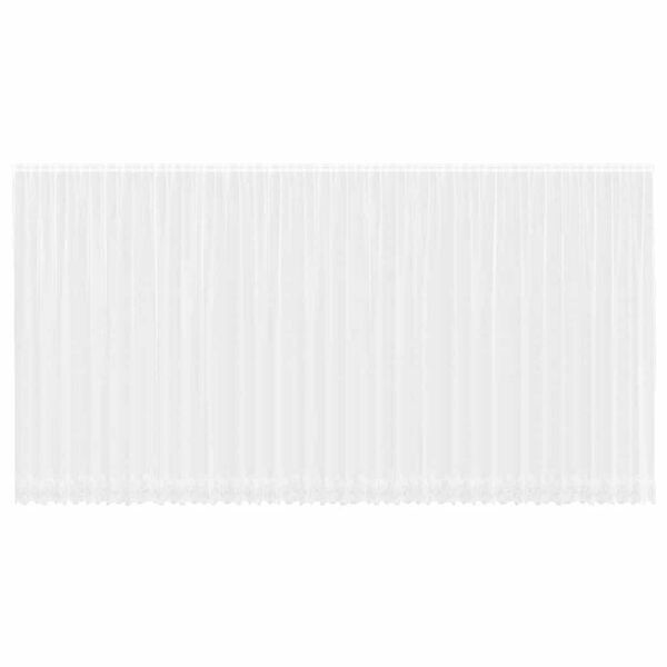 vidaXL Rideau en Dentelle Floral Blanc 300 x 900 cm Polyester