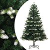 vidaXL Sapin de No&euml;l artificiel &agrave; charni&egrave;res avec neige floqu&eacute;e 180 cm