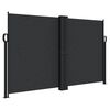 vidaXL Auvent lat&eacute;ral r&eacute;tractable noir 140x1200 cm