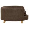 vidaXL Canap&eacute; pour chien Marron 69x69x36 cm Peluche