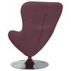 vidaXL Fauteuil &oelig;uf Pourpre 63 x 73 x 90 cm tissu