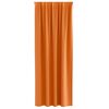 vidaXL Rideaux occultants avec anneaux 2 pcs Orange vif 260 x 140 cm