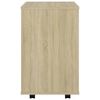 vidaXL Armoire à roulettes Chêne sonoma 46x36x59 cm Bois d’ingénierie