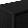 vidaXL Meuble d'appoint Ch&ecirc;ne noir 79 x 36 x 75 cm Bois d'ing&eacute;nierie