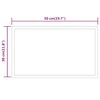 vidaXL Miroir de salle de bain &agrave; LED 50x30 cm