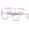 vidaXL Cadre de lit sans matelas blanc 120x200 cm bois de pin massif