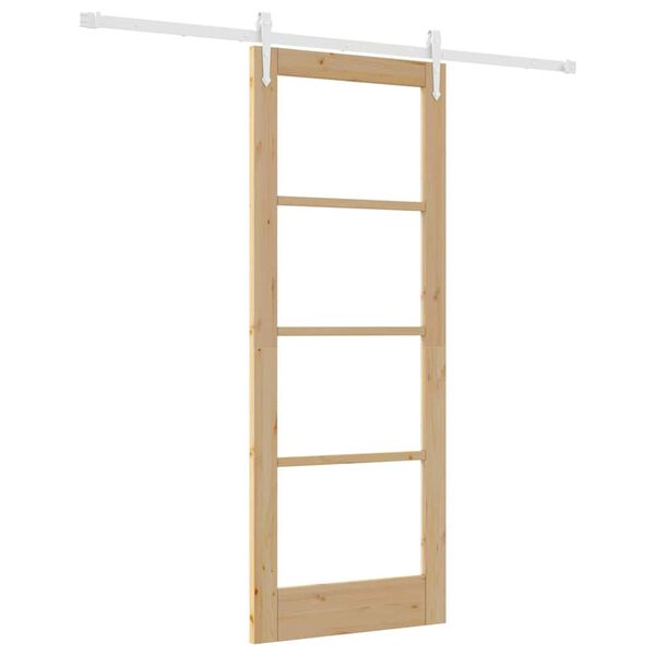 vidaXL Porte coulissante Naturel 78 x 202 cm
