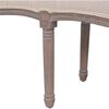 vidaXL Banc Lin Bois massif 150 x 40 x 48 cm Blanc cr&egrave;me