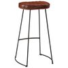 vidaXL Ensemble de bar 3 pcs bois de manguier brut massif et m&eacute;tal