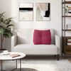 vidaXL Coussin de Dos Bordeaux 60 x 24 x 50 cm Velours