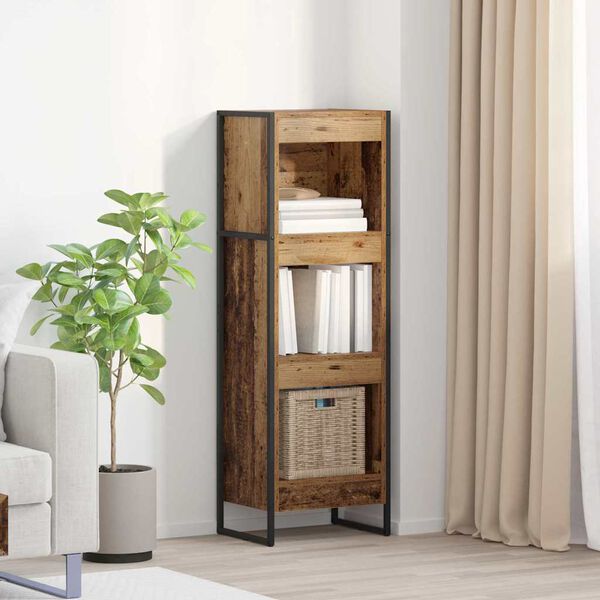 vidaXL Biblioth&egrave;que Bois Ancien 80 x 30 x 155 cm Bois d'ing&eacute;nierie