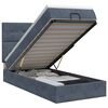 vidaXL Lit ottoman avec matelas Gris fonc&eacute; 90 x 190 cm Velours