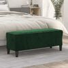 vidaXL Banc Vert fonc&eacute; 100x35x41 cm Velours