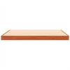 vidaXL Cadre de lit sans matelas cire marron 135x190cm bois pin massif