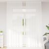 vidaXL Rideau en Dentelle Floral Blanc 280 x 150 cm Polyester