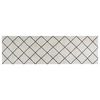 vidaXL Tapis de cuisine lavable impression carr&eacute;e 60x180 cm velours