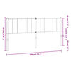 vidaXL T&ecirc;te de lit m&eacute;tal noir 200 cm