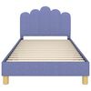 vidaXL Cadre de lit pour enfants avec t&ecirc;te de lit Bleu denim